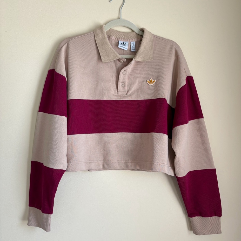Adidas Cotton Cropped Polo